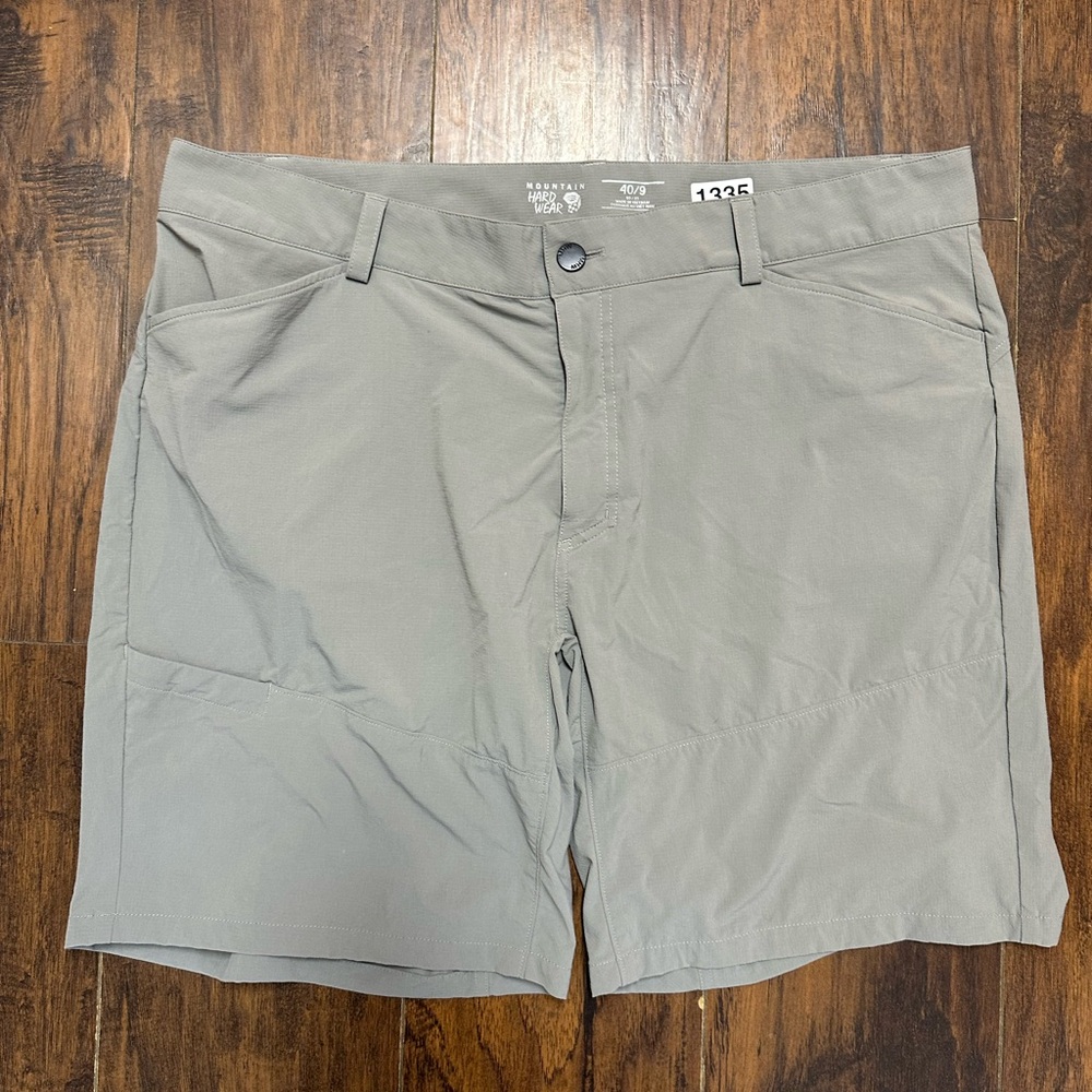 Mountain Hardwear Hiking Shorts Mens 40 Gray Lightweight Stretch Trail Outdoor